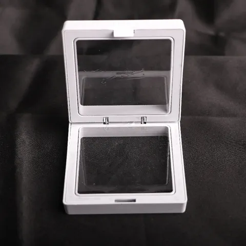 PE Film Floating Jewelry Display Box Transparent Suspension Frame For Bracelet Ring Pin Brooch Coin Storage Case Dustproof