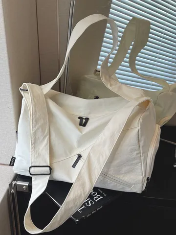 Grand Sac de Voyage Duffel Bag en Nylon Imperméable Sac de Sport Yoga Entraînement Léger Sac de Bagage pour Nuit