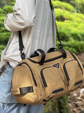 Große Kapazität Nylon Reisetasche Mehrzweck Kariert Duffel Rucksack Mit Schuhfach Trocken Trenn System Wochenende Tote Für Herren Damen Fitness Sport Camping Tasche