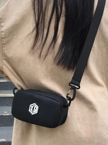 Unisex Wasserdicht Oxford Gewebe Umhängetasche Leicht Kleine Eckige Handytasche Casual Reisen Einzelner Schultergurt Tasche
