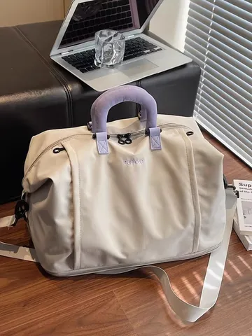 Large Capacity Expandable Travel Bag For Men Women Waterproof Nylon Gym Bag Dry Wet Separation Duffel Bag Luggage Bag Short Trip