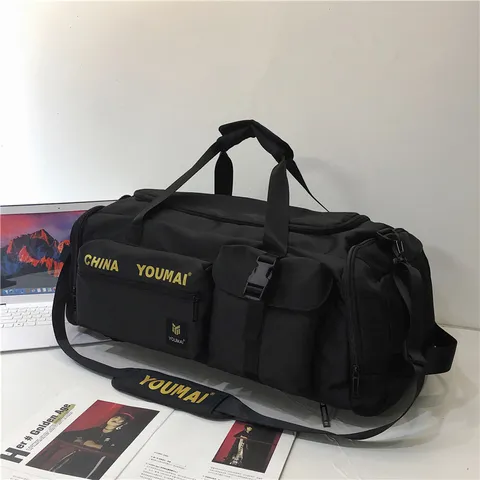 Reisetasche Mit Großer Kapazität Nylon Wasserdicht Sport Rucksack Mit Schuhfach Nass Trocken Trennung Handgepäck Weekender Tasche Für Herren Damen
