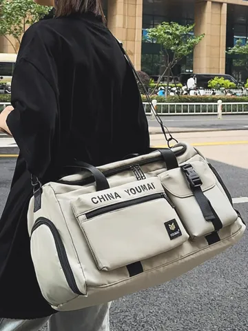 Grote Capaciteit Nylon Reistas Stedelijk Minimalistisch Multi Zakken Duffel Bag Voor Outdoor Camping Wandelen Sport Unisex