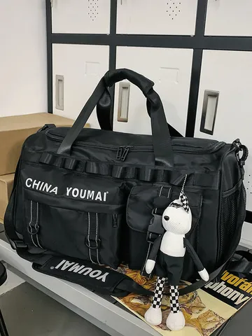 Large Capacity Sports Gym Bag Waterproof Travel Duffel Bag With Wet Dry Separation Shoe Compartment For Men Women