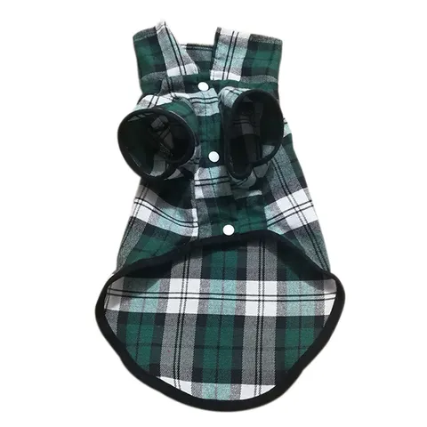 Frühling Sommer Haustier Hund Kleidung Klassisches Karo Hemd Atmungsaktiv Polyester Welpe Bekleidung Lässig Haustier Weste Kostüm