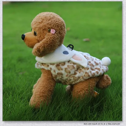 Mignon Broderie Lapin Vêtements Chien Chaud Polaire Hiver Chien Sweat à Capuche Manteau Petits Chiens Moyens Vêtements Animaux