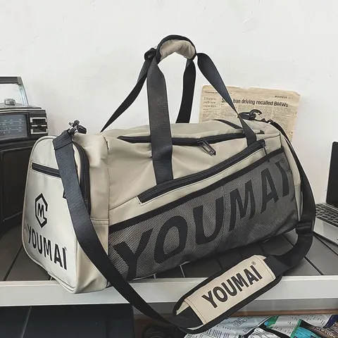 Nylon Large Capacity Travel Bag For Men Women Sport Gym Handbag Luggage Duffel Bag With Independent Shoe Compartment