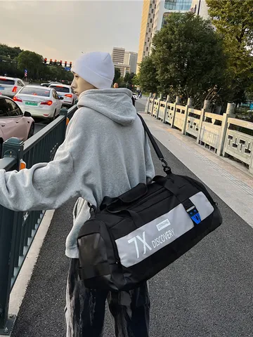 Große Kapazität Multifunktionale Wasserdichte Reisetasche Oxford Gewebe Sporttasche Mit Schuhfach Für Herren Damen Duffle Rucksack