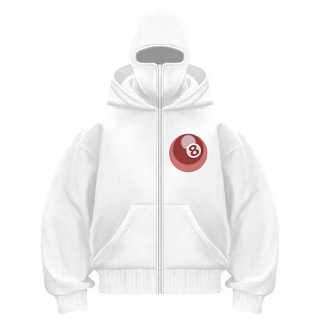 Damen Gefütterter Kapuzenpullover mit durchgehendem Reißverschluss Lässig Lose Y2K Streetwear Kapuzensweatshirt mit einzigartigem doppelten Kapuzendesign