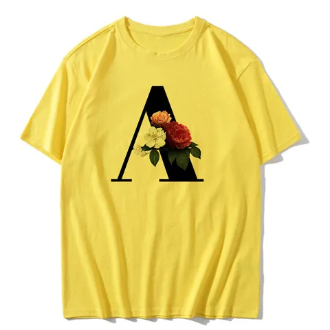T-Shirt Décontracté Manches Courtes Col Rond Femme Mélange Polyester Imprimé Lettres Hauts De Base Quotidien