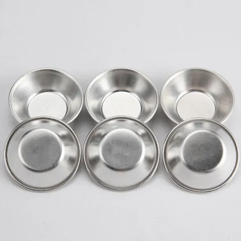 Moules Ronds en Aluminium pour Tarte aux Oeufs Mini Tasses de Cuisson en Metal Reutilisables Ustensiles de Patisserie