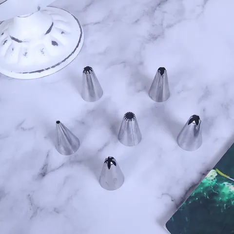 Edelstahl Spritztüllen Set Kuchendekoration Pasteten Düsen Mit Adapter Für Backen Küche Dessert Dekor