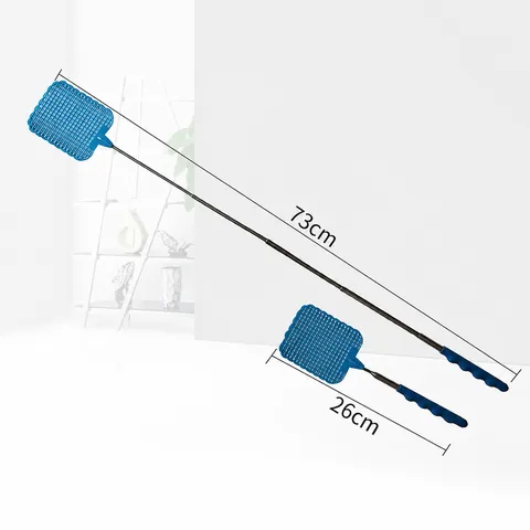 Mini Retractable Fly Swatter Portable Stainless Steel Telescopic Fly Catcher Household Pest Control Cleaning Tool