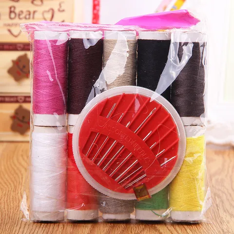 Portable Mini Sewing Kit Multifunctional Travel Household Needle Thread Set Portable Hand Sewing Repair Tool