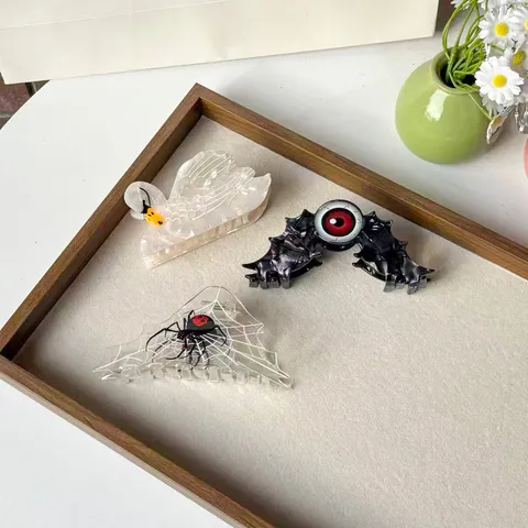 Creative Animal Acetate Hair Claw Cute Duck Spider Bat Hair Clip Sweet Fashion Hair Accessories Headwear For Women Girls
