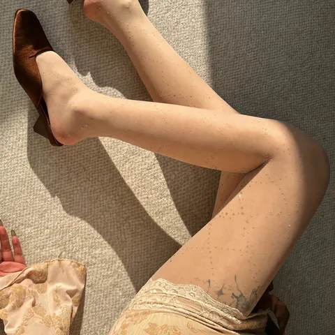 Γυναικείο Sexy Καλσόν με Σχέδιο Αστεριού από Διαμάντια Strass Διαφανές Γυαλιστερό Καλσόν Υψηλής Ελαστικότητας Slim Fit για Κυρίες