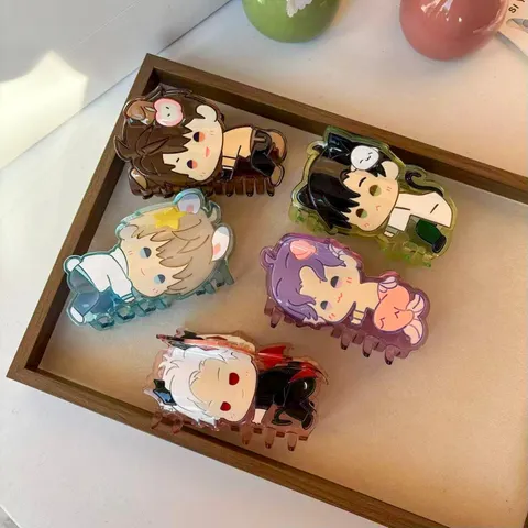 Acetate Cartoon Anime Animal Shape Hair Claw Clips For Girls Sweet Painted Hair Barrettes Kids Daily Accessories