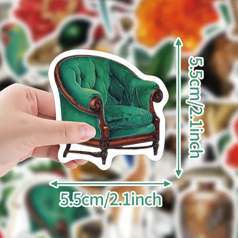 Adesivi Retro Graffiti Vintage Botanico Animale Impermeabile Vinile Decalcomanie Pacchetto di Adesivi Estetici Per Laptop Telefono