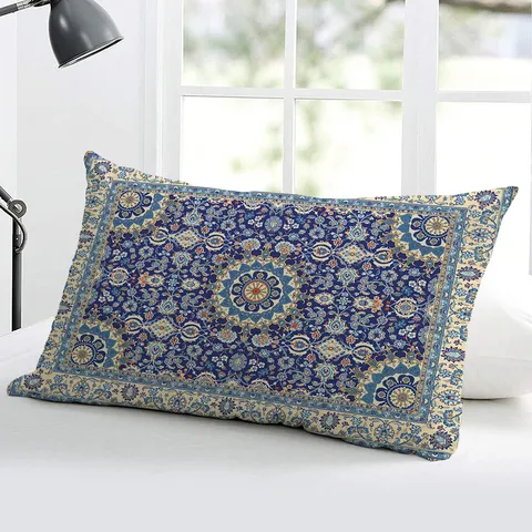 Retro Persiano Etnico Federa per Cuscino Poliestere Copricuscino Decorativo per Divano Letto Soggiorno Arredamento