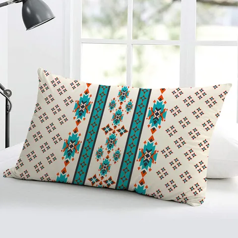 Fodera per Cuscino Lunga con Motivo Geometrico Astratto Nordico in Poliestere Fodera per Cuscino Decorativa per Soggiorno Camera da Letto Divano Letto