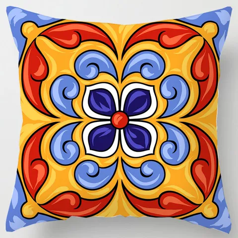 Fodera per Cuscino Decorativa Quadrata con Stampa Geometrica Moderna Minimalista per Divano Soggiorno Decorazioni per la Casa