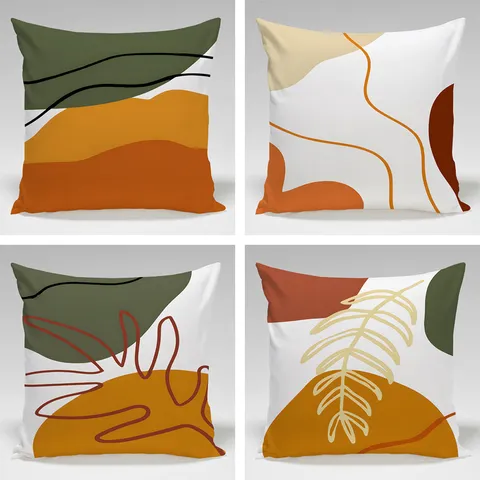 Bohemian Abstract Throw Pillow Cover Modern Art Geometric Cushion Case Living Room Sofa Bed Decorative Pillowcase