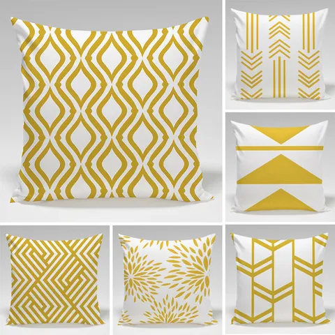 Moderno Minimalista Motivo Geometrico Federa Poliestere Velluto Pelle di Pesca Copricuscino Quadrato Decorazione Casa
