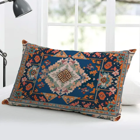 Federa per Cuscino Decorativa Geometrica Boema in Polyester per Divano Letto Soggiorno Arredamento Casa