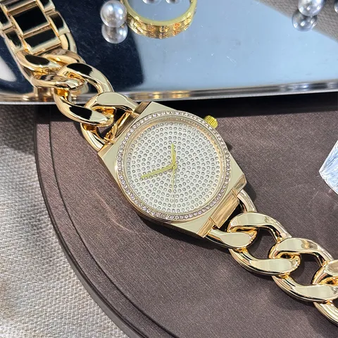 Hip Hop Ketting Strass Horloge Voor Mannen Vrouwen Bling Luxe Sterrenhemel Wijzerplaat Quartz Polshorloge Mode Sieraden Accessoire