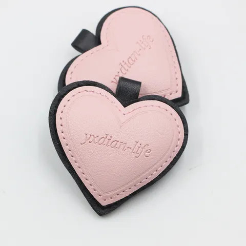 Fashion Stereoscopic Layered Letter Heart Keychain Creative Bag Charm PU Leather Smiley Face Star Cat Paw Car Key Accessories Pendant