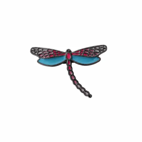 Elegant Alloy Dragonfly Brooch Fashion Insect Lapel Pin For Women Clothing Decoration Scarf Buckle Anti-exposure Rhinestone Badge Jewelry Gift