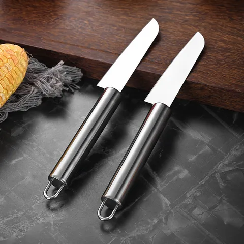 Coltello da Frutta in Acciaio Inossidabile Pelapatate Portatile Domestico Cucina Tagliaverdure
