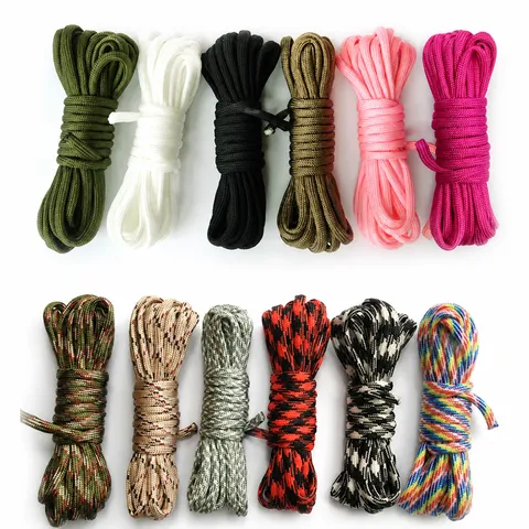 Taktisches Polyester Robust Geflochtenes Paracord Kern Outdoor Camping Zelt Seil Überlebensarmband Diy Kordel Gurt Zubehör