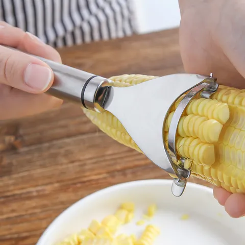Pelapatate per Mais in Acciaio Inossidabile Sgranatore da Cucina Raschietto Manuale per Chicchi Strumenti per Verdura