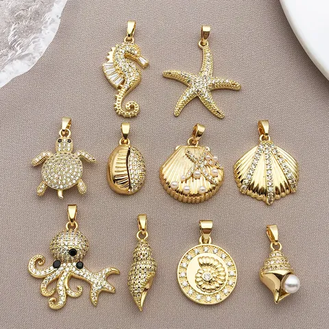 Gold Plated Copper Sunflower Charms Rhinestone Sun Pendants For DIY Necklace Earring Making Fashion Jewelry Accessories