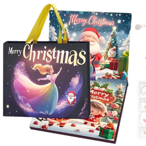 Christmas Advent Calendar DIY Bracelet Making Kit For Girls Kids Jewelry Making Gift Charm Bracelet Blind Box