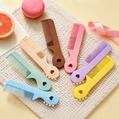 Candy Color Mini Portable Hair Comb Cute Kids Girls Hairdressing Hair Brush Plastic Travel Comb