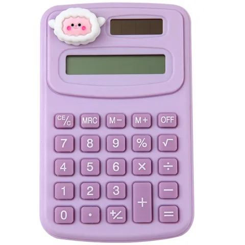 Mini Süßer Cartoon Taschenrechner Tragbarer Elektronischer Rechner Mit Klarem Display Süße Tierfigur Für Büro Schule