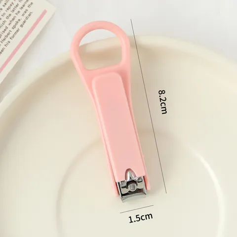 Tagliaunghie Portatile Color Caramella Semplice Design a Tinta Unita Strumento per Manicure Domestica