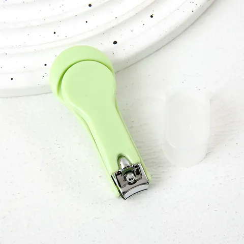 Tagliaunghie Antispruzzo Portatile Colore Macaron Strumento per Manicure in Acciaio Inossidabile