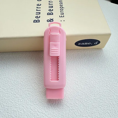 Macaron Kleur Push-Pull Gum Schattig Creatief Draagbare Plastic Rubber Gum Voor Studenten School Schrijfwaren