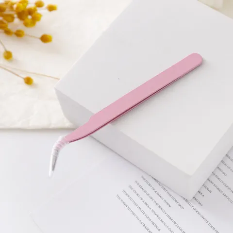 Stainless Steel Macaron Color Hand Ledger Tweezers Curved Straight Tip DIY Craft Stationery Precision Tweezers Tool