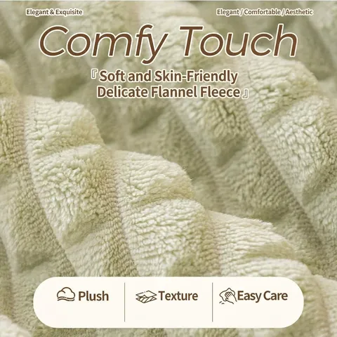 Coussin de Canapé en Polaire Sherpa Moderne Minimaliste Matelassé Gaufré Antidérapant à Carreaux Housse Protectrice pour Salon