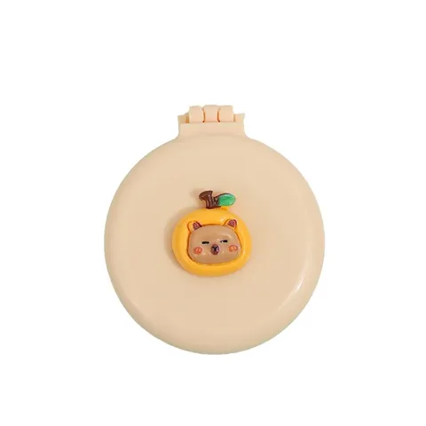 Brosse à Cheveux Coussin d'Air Pliable Mini Peigne de Voyage Compact Avec Miroir Design Dessin Animé Mignon Animal Outil de Coiffure pour Femmes