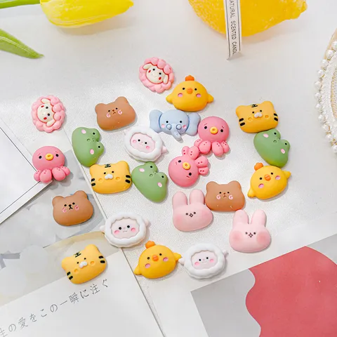 Niedlich Harz Tier Handyhülle Charms Cartoon DIY Handwerk Zubehör Für Haarnadeln Armband Schmuck Herstellung