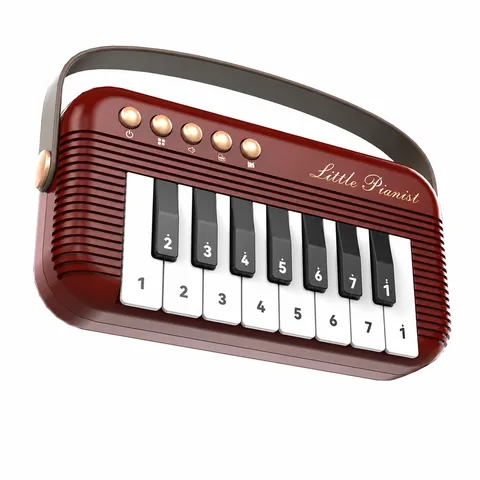 Portable Mini Electronic Piano Toy Kids Educational Musical Instrument Retro Pocket Piano