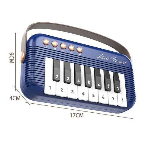 Portable Mini Electronic Piano Toy Kids Educational Musical Instrument Retro Pocket Piano