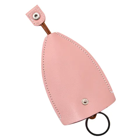 Estuche para Llaves de Cuero PU Funda Protectora Creativa para Llaves de Coche Lindo Portátil Estuche para Tarjetas Extraíble Llavero Multifuncional Monedero