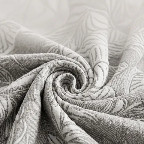 Modern Luxury Three Layer Gauze Cotton Sofa Cover Blanket Nordic Botanical Leaf Pattern Printed Multi Functional Air Conditioning Nap Blanket For Home Living Room Couch Throw