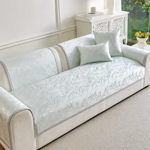European Minimalist Jacquard Sofa Cushion Non-Slip Polyester Sofa Cover For Living Room Home Decor Decorative Furniture Protector
